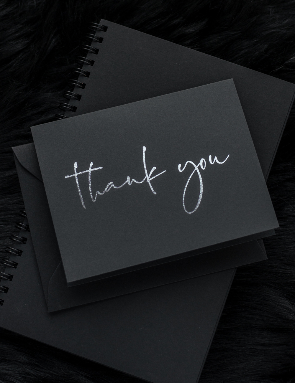 black-thankyou-cards-foil-modern