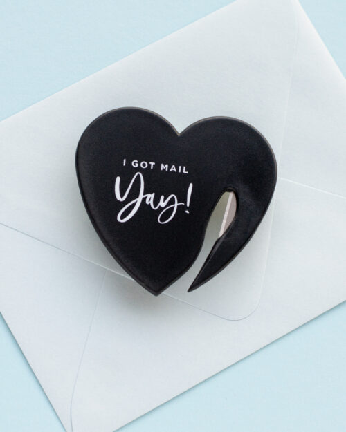 black-i-got-mail-yay-letter-opener-sassy-gifts-silver-ribbon-studio