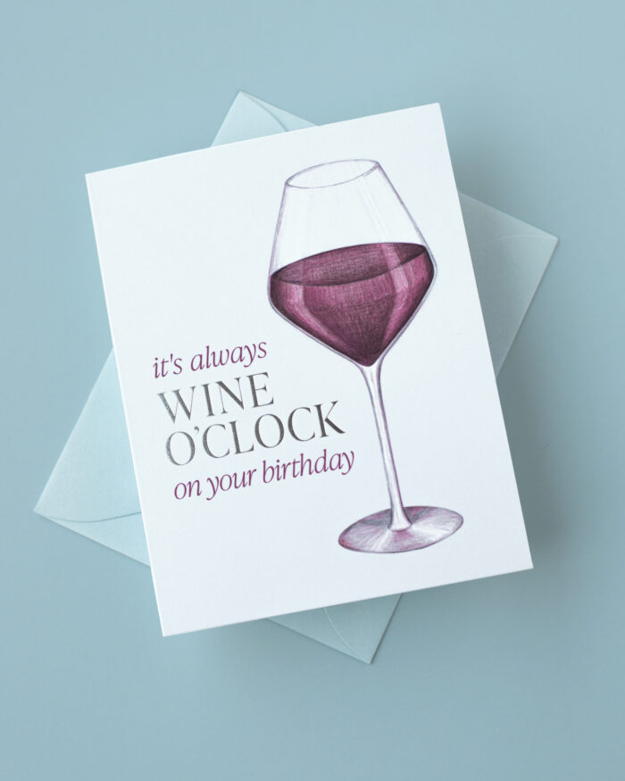 always-wine-oclock-birthday-greeting-card-silver-ribbon-studio-wine-theme-fun-bday-card