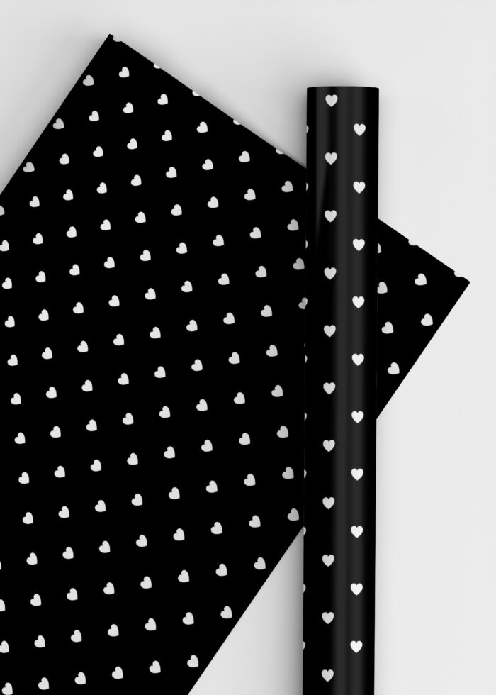 Black-white-hearts-reversable-Gift_Wrapping_Paper