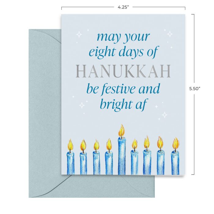 Eight Days of Hanukkah Festive + Bright AF Card - Image 3